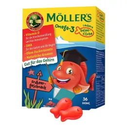MÖLLERS Omega-3 gelée de poisson fraise à croquer, 36 comprimés