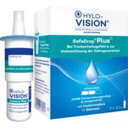 HYLO-VISION Gouttes oculaires SafeDrop Plus, 2X10 ml