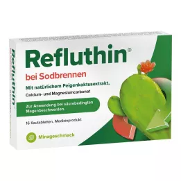 REFLUTHIN en cas de brûlures destomac comprimés à mâcher menthe, 16 pces