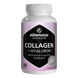 COLLAGEN 300 mg+Hyaluron 100 mg hautement dosé, 60 capsules