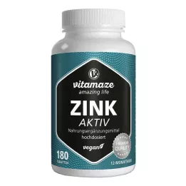 ZINK AKTIV 25 mg hautement dosé comprimés végétaliens, 180 pc