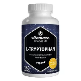 L-TRYPTOPHAN 500 mg hautement dosé, gélules végétaliennes, 180 pc