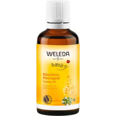 WELEDA Huile de massage pour le ventre de bébé, 50 ml