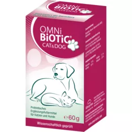 OMNI BiOTiC Cat &amp; Poudre pour chien, 60 g