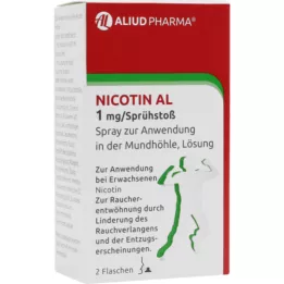 NICOTIN AL 1 mg/pulvérisation en spray buccal, 2 pces