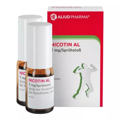NICOTIN AL 1 mg/pulvérisation en spray buccal, 2 pces NICOTIN AL 1 mg/pulvérisation en spray buccal, 2 pces
