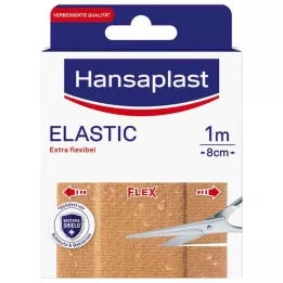 HANSAPLAST Pansement élastique 8 cmx1 m, 1 pc