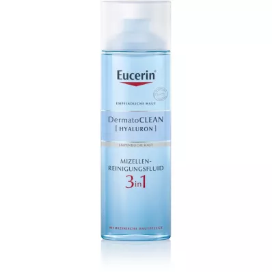 EUCERIN DermatoCLEAN Fluide nettoyant Hyal.Miz.3in1, 200 ml