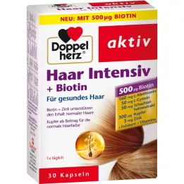 DOPPELHERZ Capsules Hair Intensive+Biotine, 30 capsules