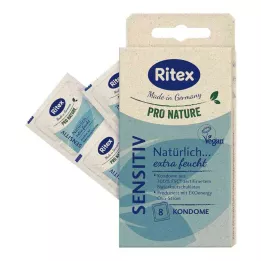 RITEX PRO NATURE SENSITIV Préservatifs, 8 pcs