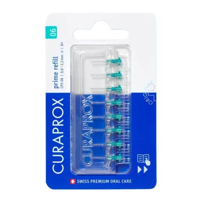 Curaprox CPS 06 recharge de brosse interdentaire prime, 8 pièces