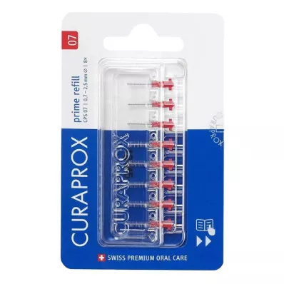 Recharge de brosse interdentaire Curaprox Cps 07 prime, 8 pièces