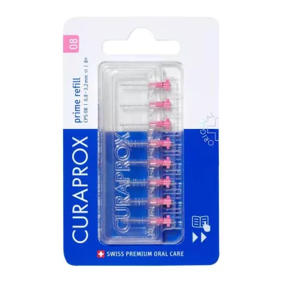 Recharge de brosse interdentaire Curaprox Cps 08 prime, 8 pièces