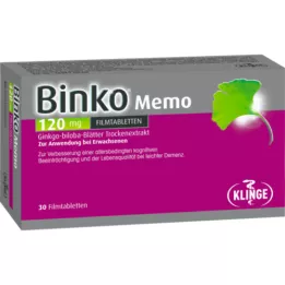 BINKO Memo 120 mg comprimés pelliculés, 30 comprimés
