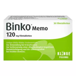 BINKO Memo 120 mg comprimés pelliculés, 30 comprimés