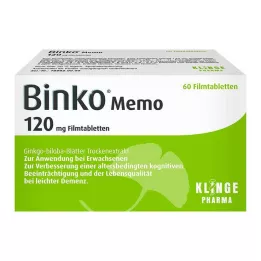 BINKO Memo 120 mg comprimés pelliculés, 60 comprimés