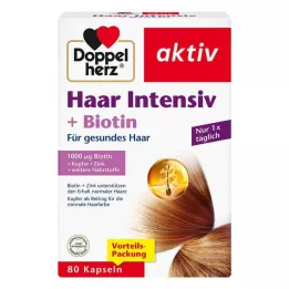 DOPPELHERZ Capsules Hair Intensive+Biotine, 80 capsules