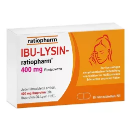 IBU-LYSIN-ratiopharm 400 mg comprimés pelliculés, 10 pc