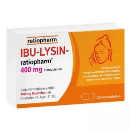 IBU-LYSIN-ratiopharm 400 mg comprimés pelliculés, 20 pc