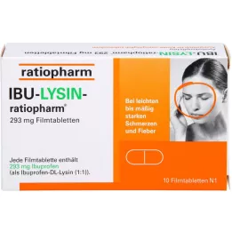 IBU-LYSIN-ratiopharm 293 mg comprimés pelliculés, 10 pc