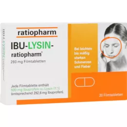 IBU-LYSIN-ratiopharm 293 mg comprimés pelliculés, 20 pc