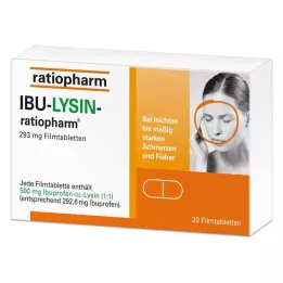 IBU-LYSIN-ratiopharm 293 mg comprimés pelliculés, 20 pc