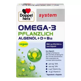 DOPPELHERZ Gélules Oméga-3 système végétal, 120 gélules