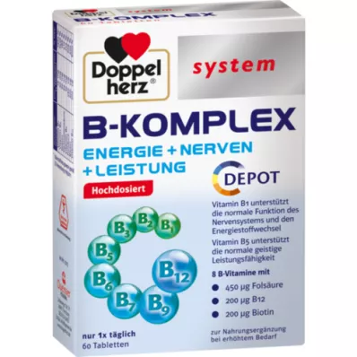 DOPPELHERZ Comprimés B-Complex system, 60 comprimés
