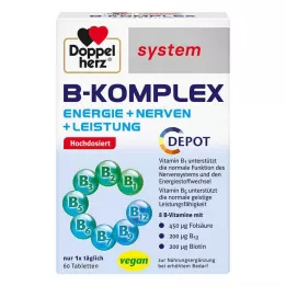 DOPPELHERZ Comprimés B-Complex system, 60 comprimés