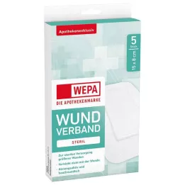 WEPA Pansement 8x15 cm stérile, 5 pces