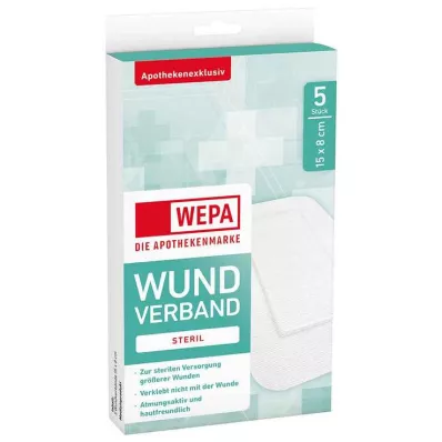 Pansement Wepa 8x15 cm stérile, 5 pc