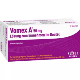 VOMEX A 50 mg Voie orale en sachet, 12 pces