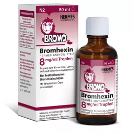 BROMHEXIN Hermes Arzneimittel 8 mg/ml gouttes, 50 ml