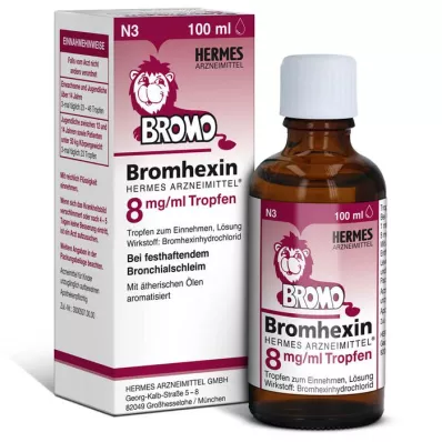 BROMHEXIN Hermes Arzneimittel 8 mg/ml gouttes, 100 ml
