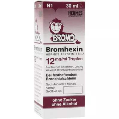 BROMHEXIN Hermes Arzneimittel 12 mg/ml gouttes, 30 ml