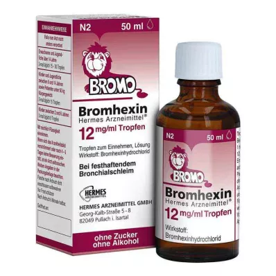 Bromhexine HERMES Médicaments® 12 mg/ml, gouttes, 50 ml