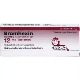 BROMHEXIN Hermes Arzneimittel 12 mg comprimés, 20 pc