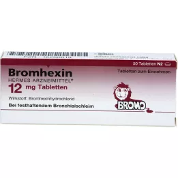 BROMHEXIN Hermes Arzneimittel 12 mg comprimés, 50 pc