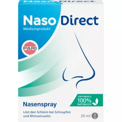 NASODIRECT Spray nasal avec captomucil, 20 ml