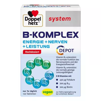 DOPPELHERZ Comprimés B-Complex system, 120 comprimés