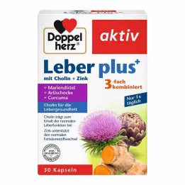 DOPPELHERZ Gélules de foie plus avec choline+zinc, 30 gélules