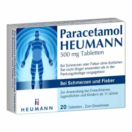PARACETAMOL HEUMANN 500mg Tab.contre la douleur et la fièvre, 20 pces