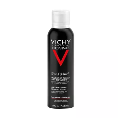 Vichy Homme mousse à raser anti-irritation cutanée, 200 ml