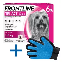FRONTLINE Tri-Act Lait pour chien 2-5 kg, 6 pces