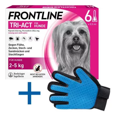 FRONTLINE Tri-Act Lait pour chien 2-5 kg, 6 pces