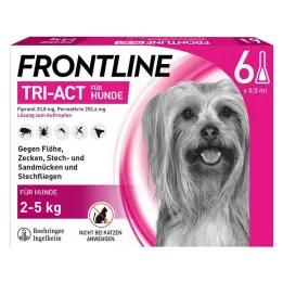 FRONTLINE Tri-Act Lait pour chien 2-5 kg, 6 pces
