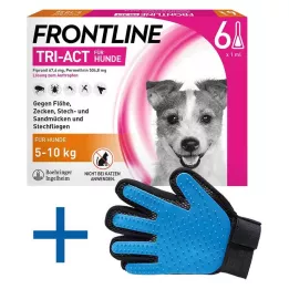 FRONTLINE Tri-Act Lait pour chien 5-10 kg, 6 pces