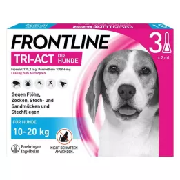 FRONTLINE Tri-Act Légère pour chiens 10-20kg, 3 pces