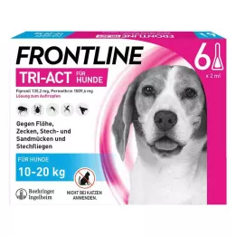 FRONTLINE Tri-Act Légère pour chiens 10-20kg, 6 pces