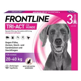 FRONTLINE Tri-Act Légère pour chiens 20-40kg, 3 pces